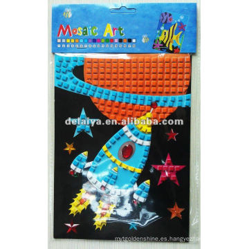 Etiqueta engomada de la espuma del mosaico de los niños DIY para Rocket